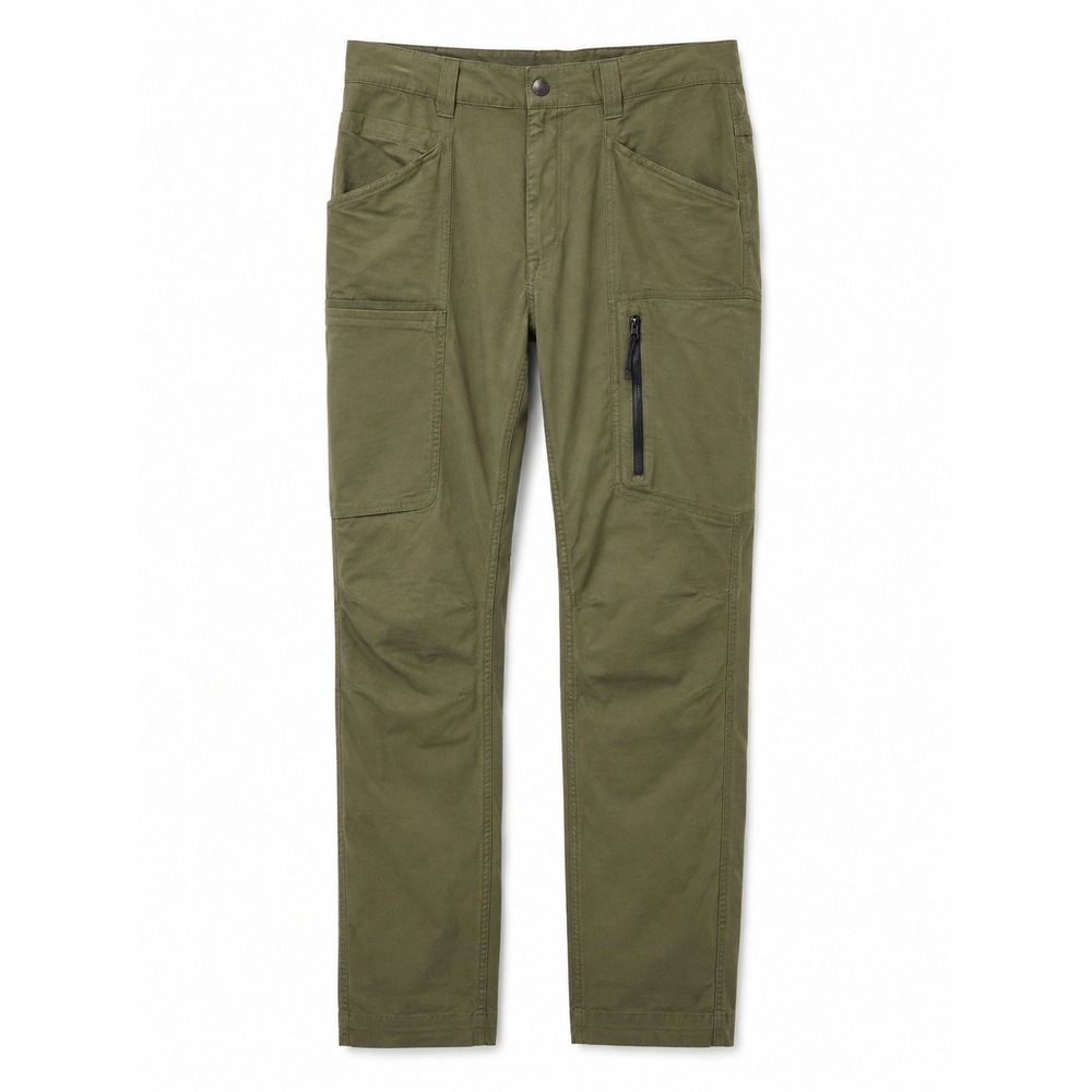 Men's Olive Utility Cargo Pants - Slim Fit
